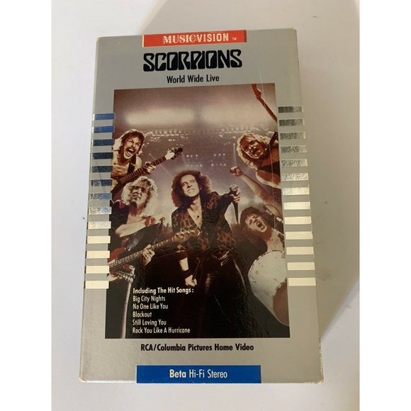 Vintage Scorpions‎ World Wide Live Beta Tape Rare - Picture 1 of 7